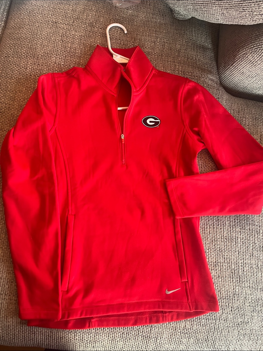 Nike Red Georgia Bulldogs Quarter-Zip Pullover